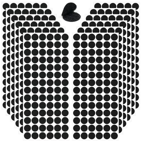 Lot de 1008 bandes Velcro autocollantes rondes de 15 mm - 504 paires - Velcro solide à coller pour papier, métal, plastique, cuir, artisanat