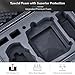 Lykus Titan MM410 Waterproof Hard Case for DJI Mini 4 Pro/Mini 3/Pro and RC2/RC/RC-N2/N1, Support 7 batteries and RC lanyard [CASE ONLY]
