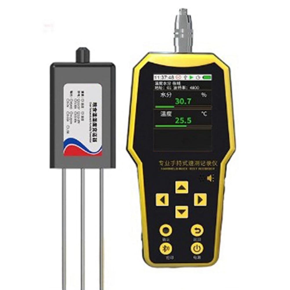 Ijsdnvjndx As Shown Rs485 Soil Meter Handheld Multi-Parameter Tester Temperature Humidity Data Logger Soil Sensor For Farming