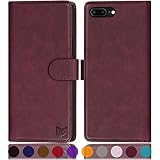 [Cuir PU sélectionné] ---- Cet étui pour iPhone 7 Plus est fabriqué à partir de cuir PU sélectionné pour la qualité, la résistance aux chocs, la résistance et la durabilité.