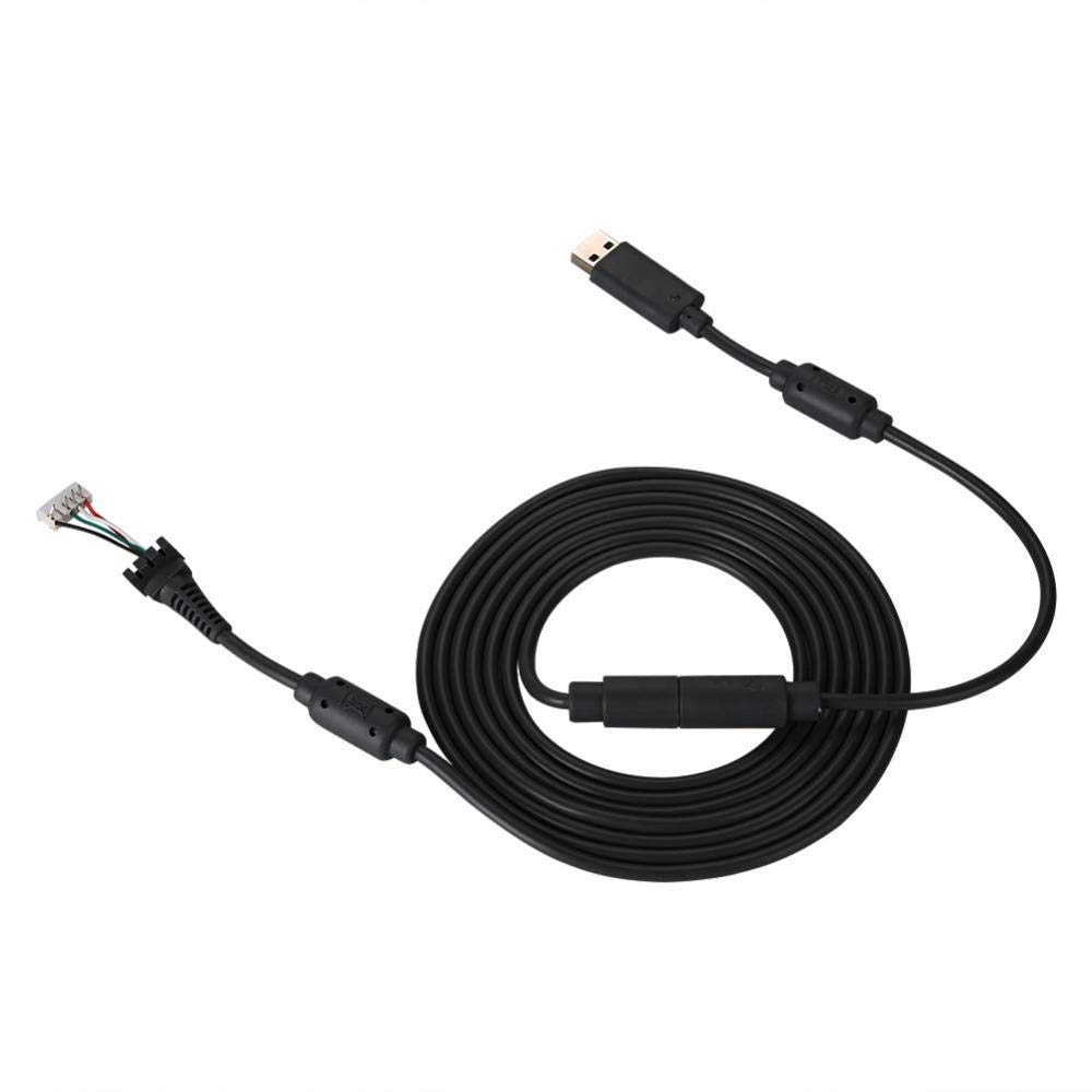 VBESTLIFE Câble pour 360, Adaptateur de Rupture de câble de Remplacement de câble de Manette de Jeu USB 5 Broches pour 360 (Noir)