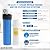 Max Water Whole House Water Filter Housing, 20" x 4.5" Sediment Carbon Cartridge Universal Housing, Pre-Filtration System for Well and City Water with 1" NPT Port and Include 1 Sediment Filter