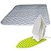 Eutuxia Ironing Blanket, Mat & Silicone Pad Combo. Alternative to Iron Board. Quilted, Breathable, Washer and Dryer Safe Heat Resistant Pad with Magnetic Corners. Use on Any Flat Metallic Surface.