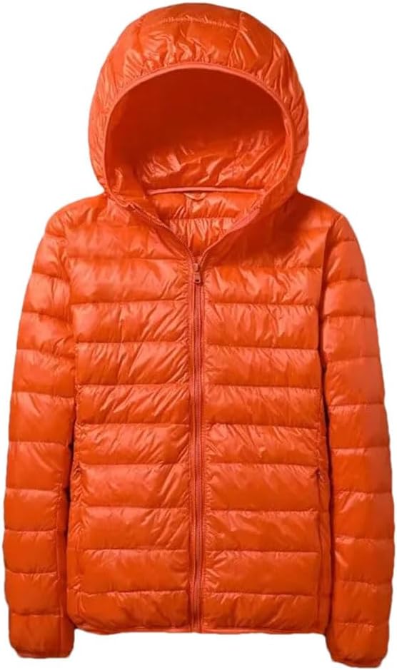 keusyoi Women Ultra-Light Thin Down Jacket Winter Short Warm Down Coat Parka Female Portable Outerwear Plus Size