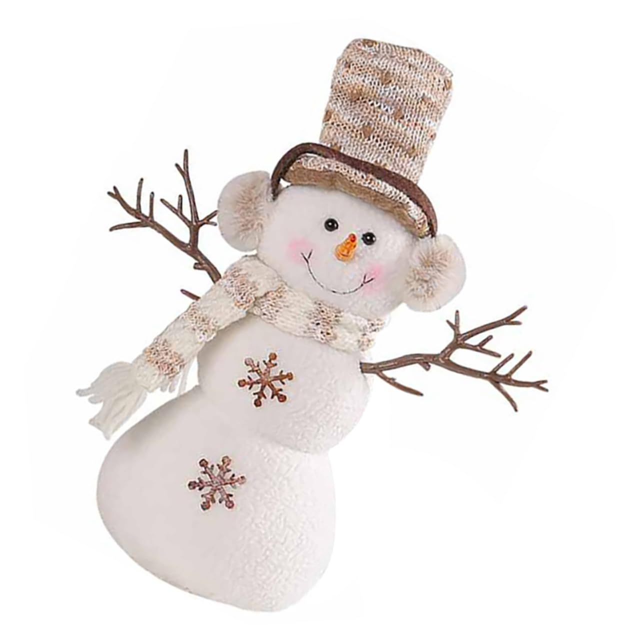 Didiseaon 2 Pezzi Bambola Pupazzo di Neve con Cappello Natalizio Albero Natale Christmas Tree Mini Albero di Natale da Tavolo la Finestra di aggrappa Decorazione Natalizia