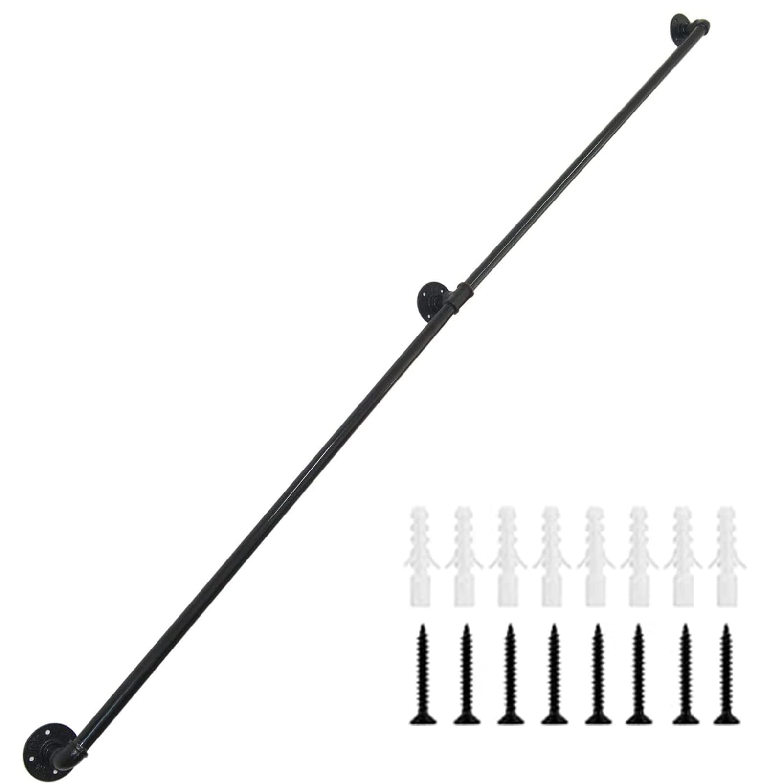 Support de garde-corps d'escalier MObyat en fer forgé pour fixer une rampe qui bouge