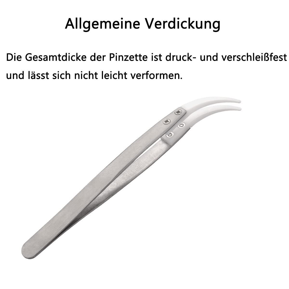 3 pinzette in ceramica in acciaio inox, professionali, set di pinzette per il computer, riparazioni elettroniche, gioielli, lavori di precisione