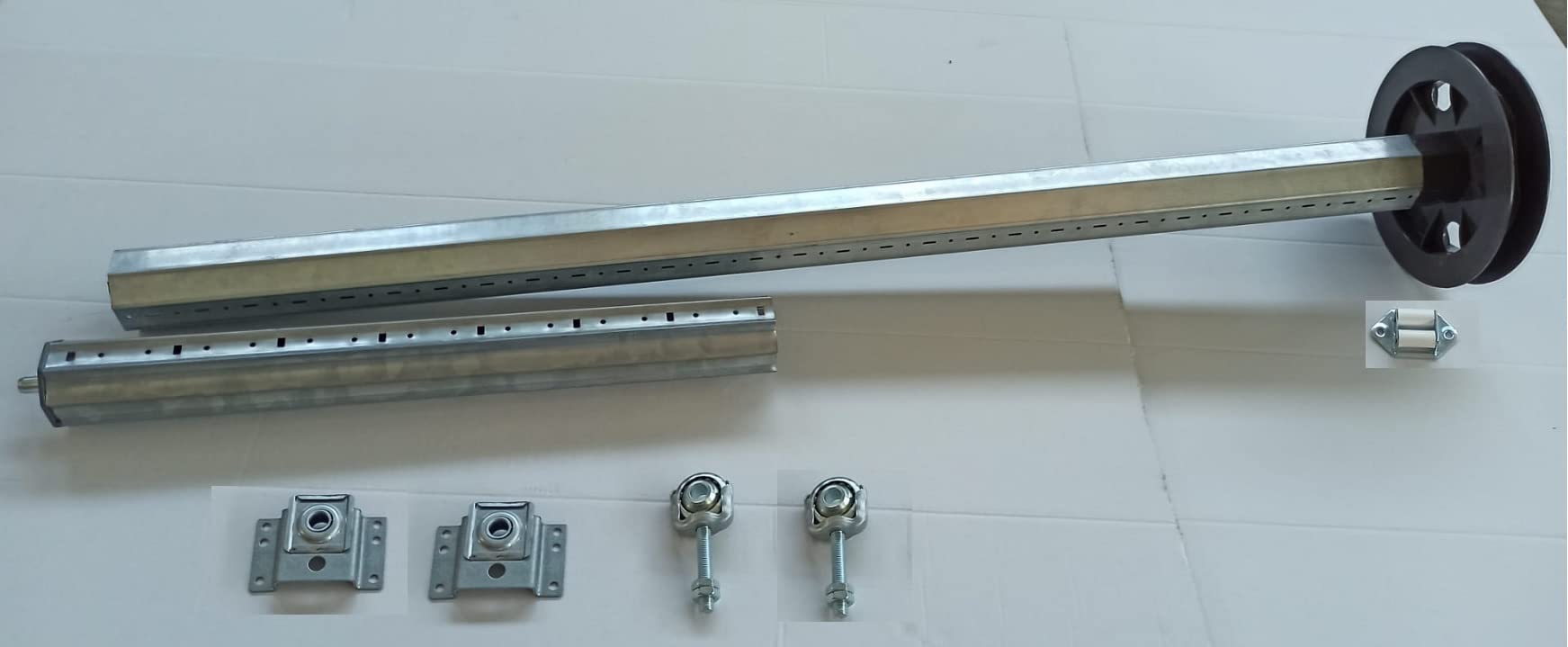 Kit COMPLETO Rullo per Tapparelle Avvolgibili a Cinghia REGOLABILE e RESISTENTE Varie Misure Disponibili (da 100 cm a 135 cm)
