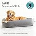 Barkbox Memory Foam Dog Bed with High Density Foam Base for Orthopedic Joint Relief - Crate Lounger, Dog Couch or Sofa Pet Bed - Machine Washable Cover and Water-Resistant Lining - Toy Included