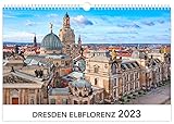  Kalender Dresden Elbflorenz 2023  45 x 30 cm  weißes Kalendarium