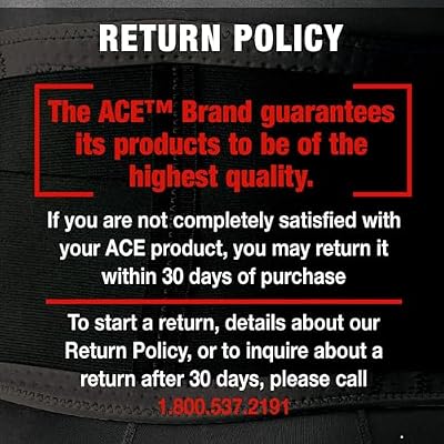 ACE Deluxe Back Stabilizer, with Lumbar Support, Back Brace, Doctor Developed, Adjustable, Helps with Herniated Discs and Sciatica