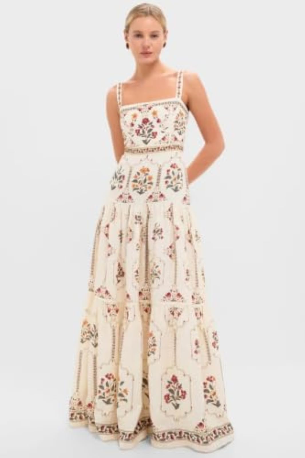 Top da Donna Boho con Spalline Sottili E Scollo Quadrato