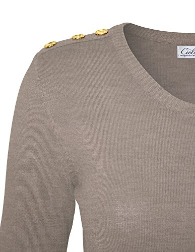 Image of Cielo Women's Solid Soft Stretch Pullover Knit Sweater