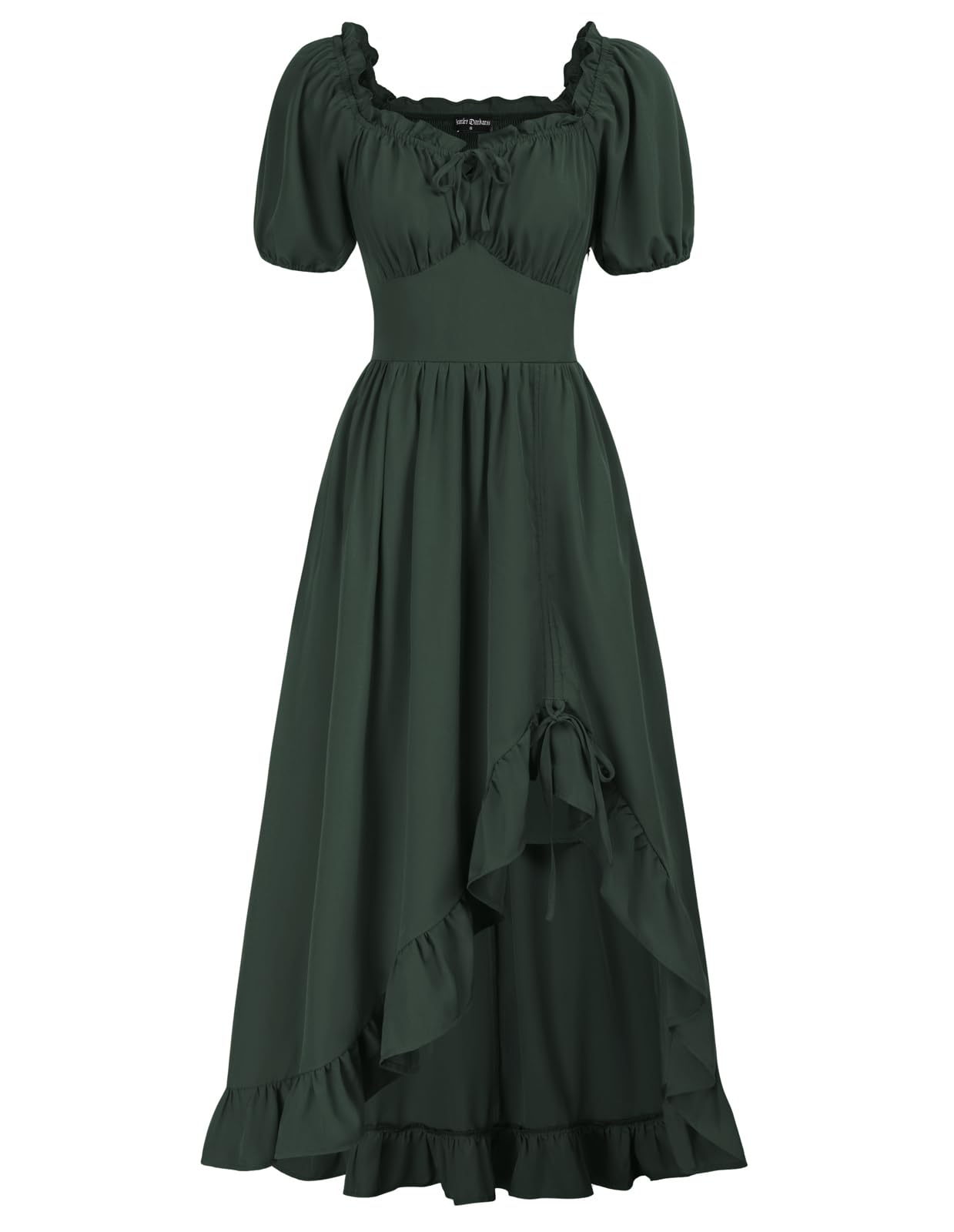 Photo 1 of Scarlet Darkness Medieval Renaissance Dress Women Fairy Corset Dress 2024 Fall Dress Green M