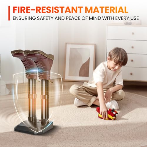 Electric Boot Dryer for Snow Boots, Socks, and Shoes - Fast Drying, Switch Control & Overheat Protection