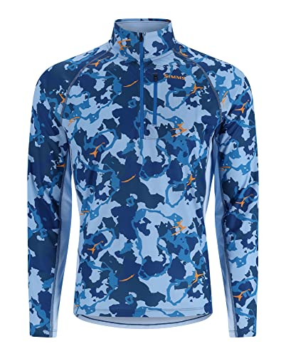 Simms Men's Challenger Solar Half-Zip - All-Season UPF 30+ Sun