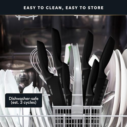 image for Home Hero Kitchen Knife Set with Sheath Covers - High Carbon Stainless