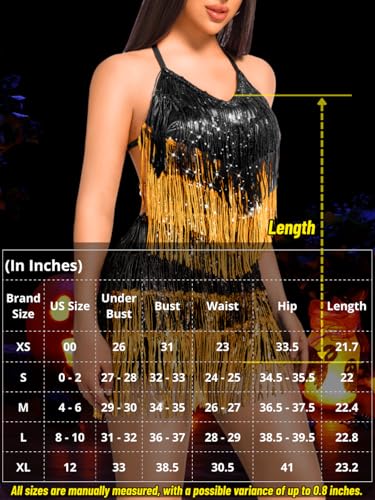 Image of Kaei&Shi Sequin Fringe Romper,Sparkly Glitter Metallic Jumpsuits For Women,Backless Shorts Dress Disco Birthday Dance Outfit