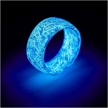 VALINK Luminous Glow Ring Glowing in The Dark Jewelry Unisex Decoration for Women Men Adult, Luminous Flash Finger Rings Light up Ring Toys Glow in The Dark Party Supplies