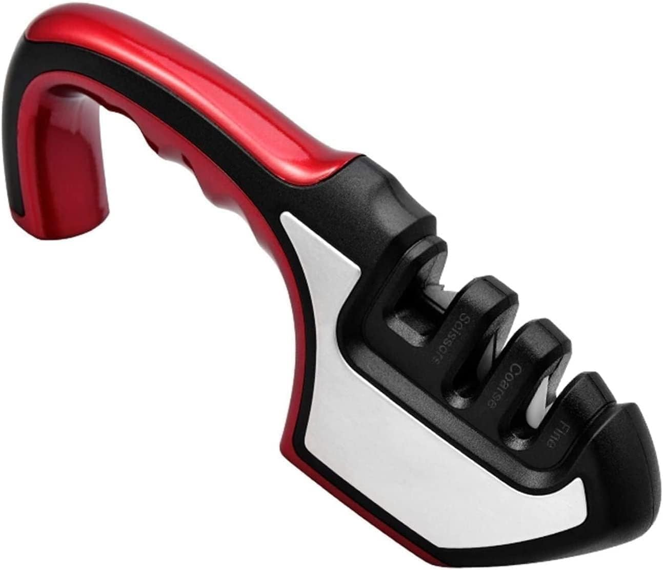 Kitchen Knife Sharpener, Knife Sharpener, Premium Polish Blades, Best Kitchen Knife Sharpener Really Works for Steel Knives, Scissors