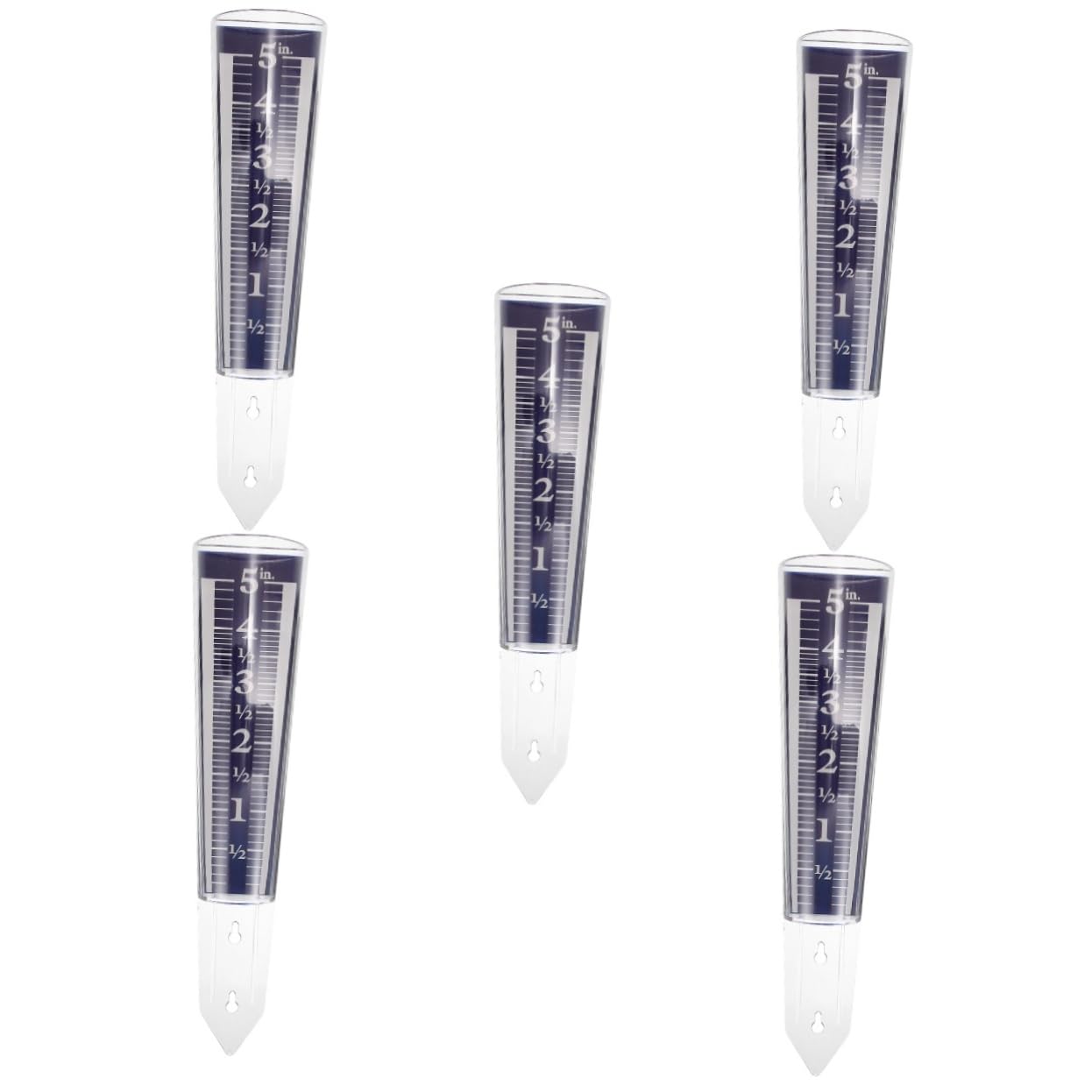 Hemobllo 5stücke Rain Gauge Transparent Niederschlagsmesser Für Garten Außenbereich Präzise Messung Einfache Installation Design Für Und Pflanzenpflege