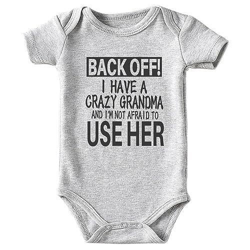 Image of shlrzy Grandma baby announcement Newborn Baby Boy Clothes Funny Baby Bodysuits for Girls