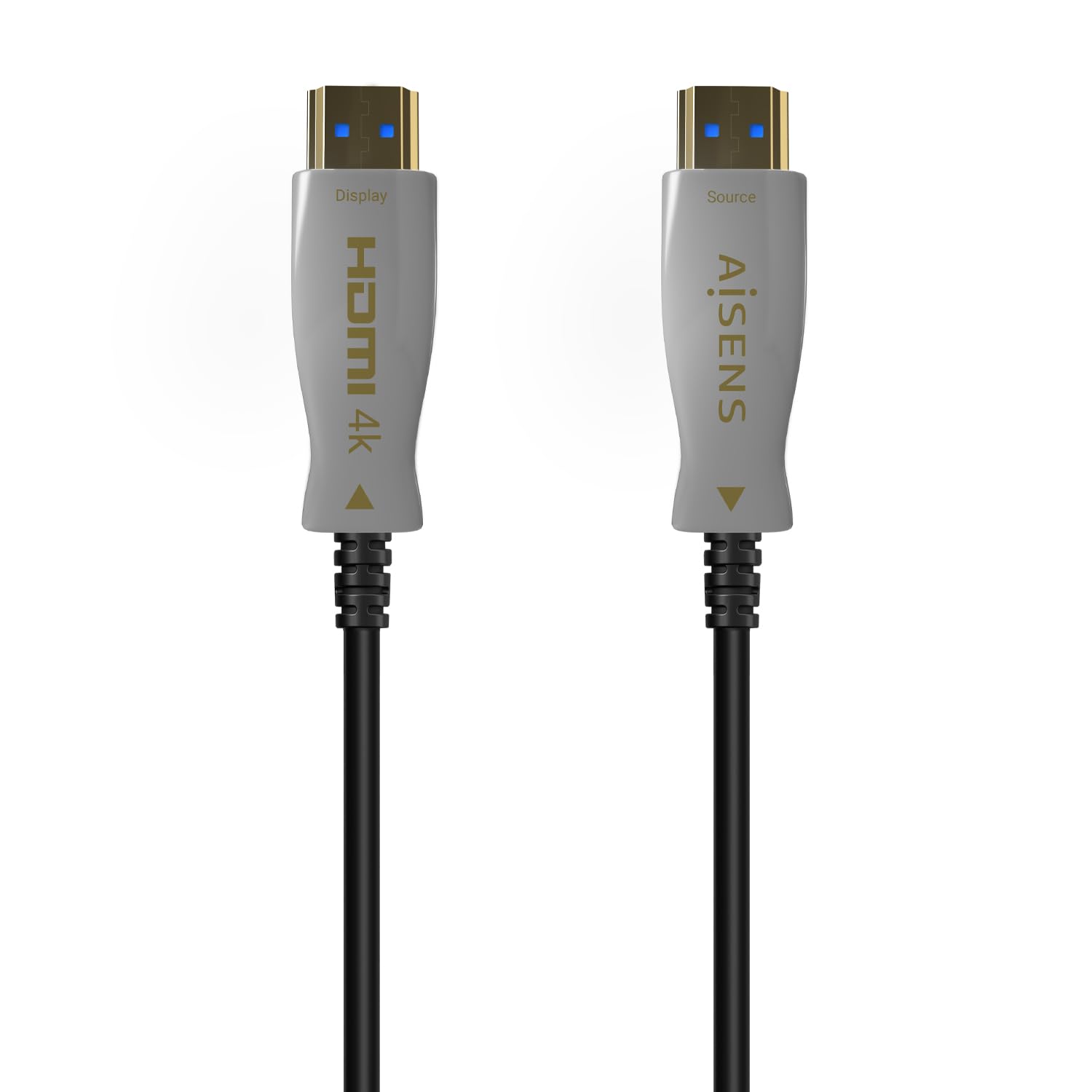 AISENS - A148-0698 - Cable HDMI V2.0 Aoc Premium Alta Velocidad/Hec 4K@60Hz 4:4:4 18Gbps, A/M-A/M, Negro, 100M