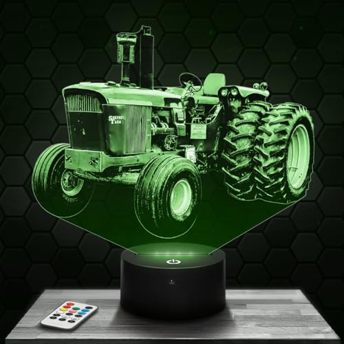 J. Deere 5020 Bedside lamp Miniature Collection Decoration 1:32. Gift idea for...