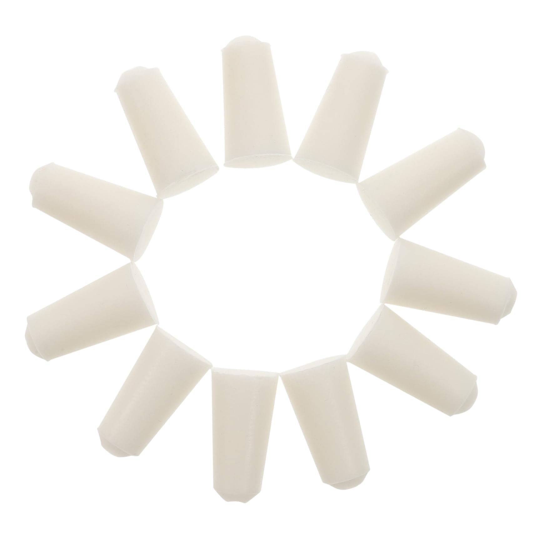 CIYODO 20pcs Test Tube Wine Bottle Stopper Pulltaps Corkscrew Test Tube Sealing Stopper Bore Connector Equipment Flask Stoppers Automotive Glassware Flask Plugs Brake White