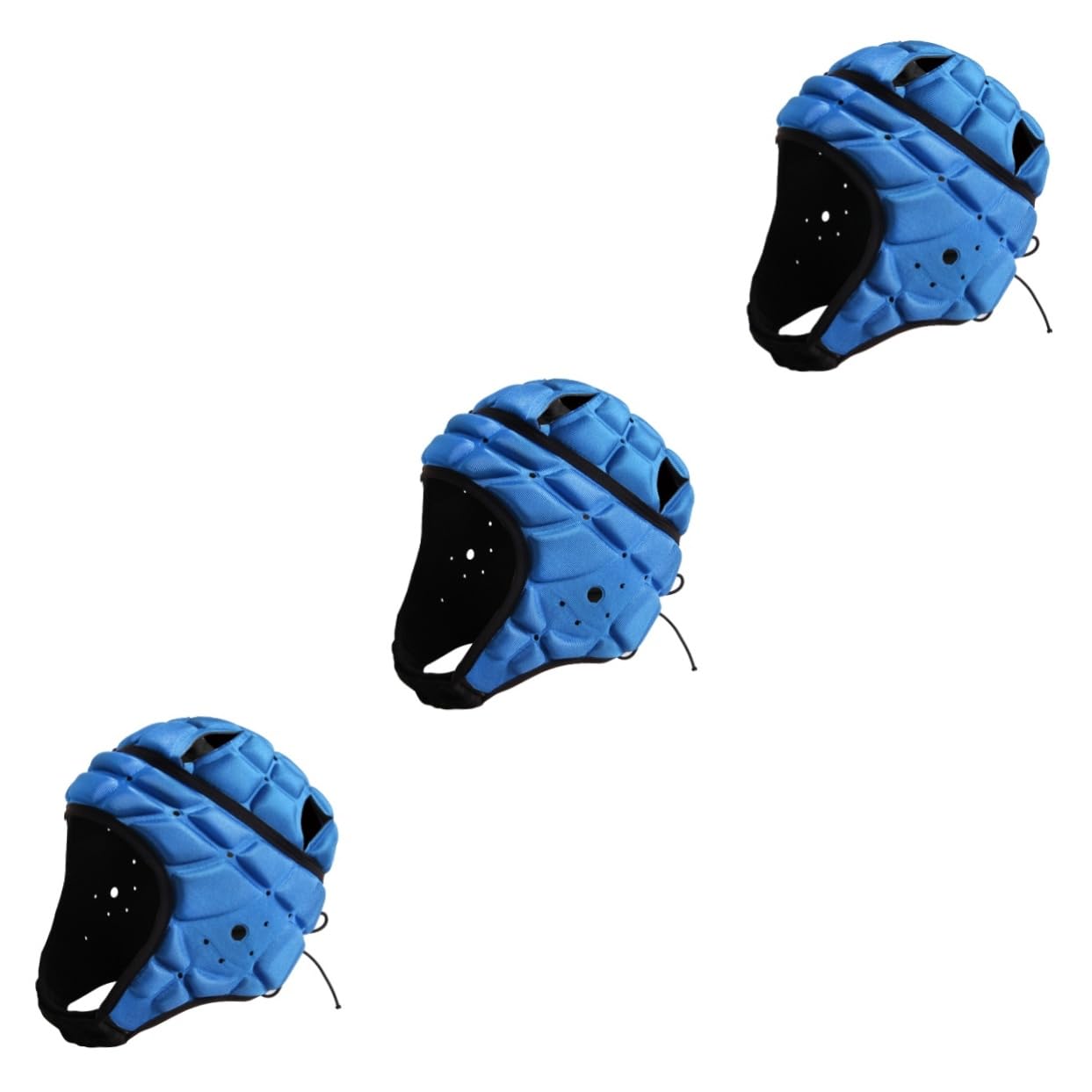 Sosoport Niños 3 Piezas Deportes Gorro de melé Casco Acolchado Suave Gorra de Rugby Cascos para Adultos Casco de Portero Casco de Patinaje Anti choques Gorra de Futbol transatlántico