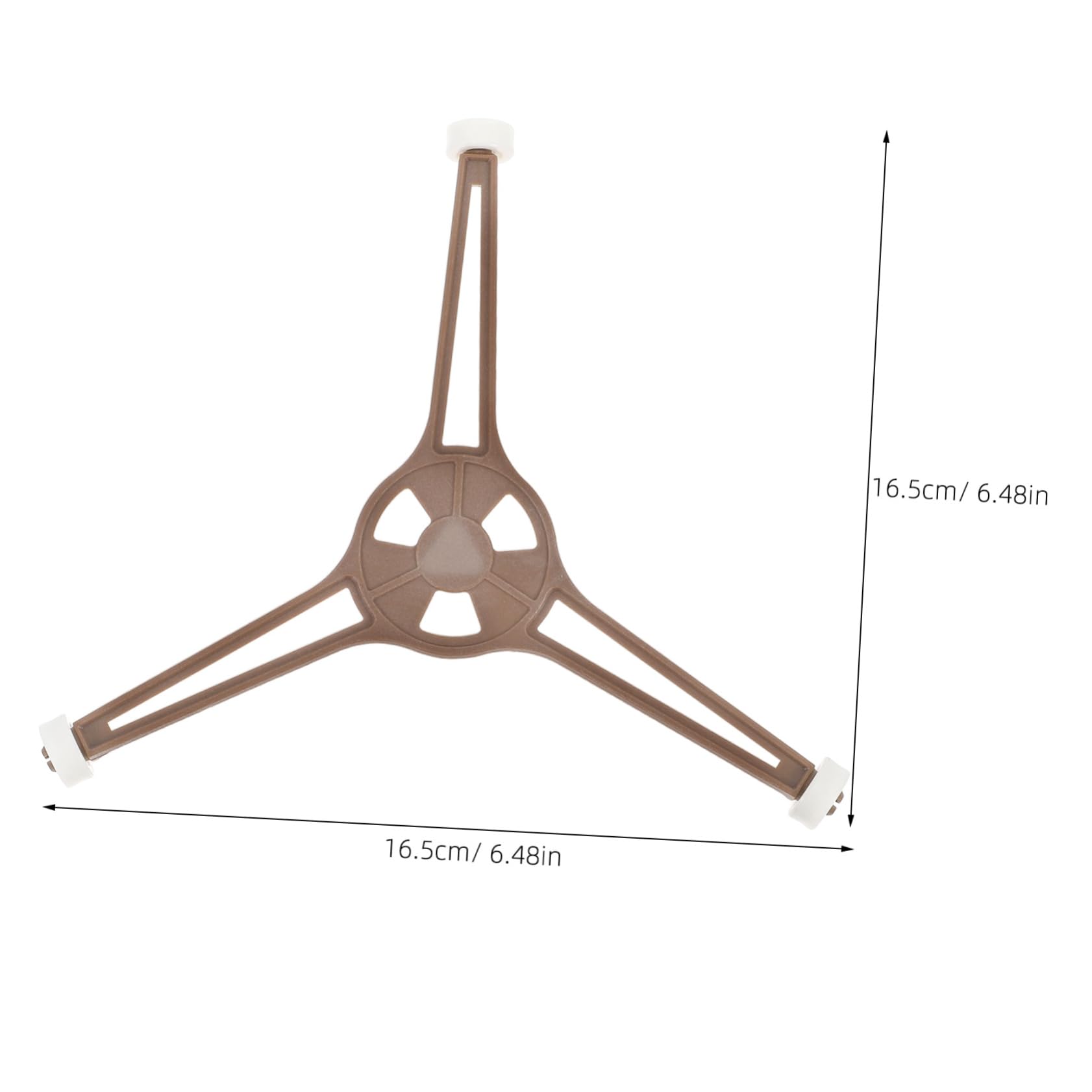 GRIRIW Triple Arm Microwave Turntable Ring Support for Microwave Oven Roller Plate Holder for Even Heating and Stability Compact Design for Efficient Cooking