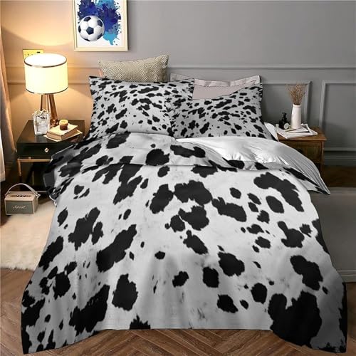 Parure de lit crâne de vache microfibre douce contre la sueur - 6