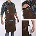 16oz Waxed Canvas Work Apron with Tape Holder - Fully Adjustable, Tough Protection for Men