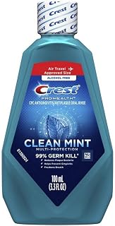 Crest Mouthwash Pro-Health Clean Mint 3.3 Ounce (18 Pieces) (100ml)
