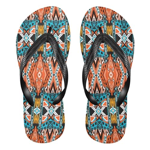 STAYTOP Mexican Style Blanket Pattern Flip Flops Sandals of Men's & Women's,Sandals Beach Slippers Shower Slides