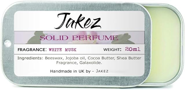 White Musk Solid Perfume For Women 20ml Handmade In UK