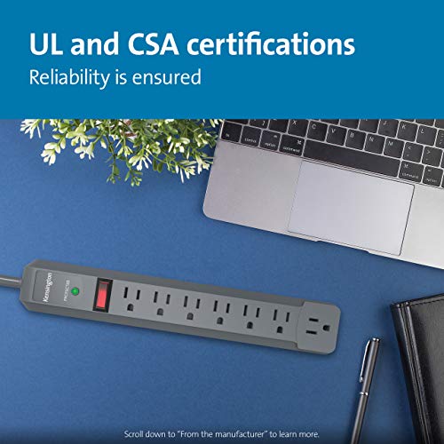 Image of Kensington Guardian 7-Outlet, 6-Foot Cord, & 540 Joules Premium Surge Protector (K38217NA)