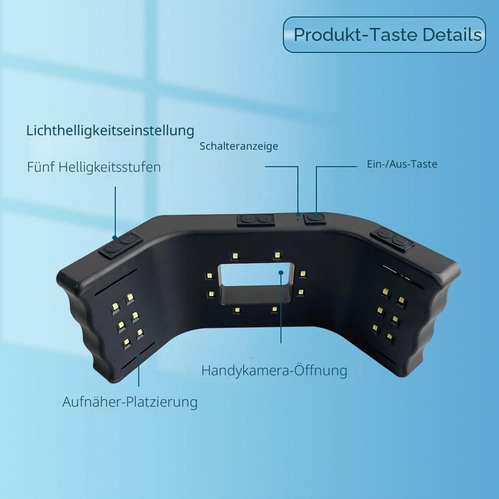 Blitzlicht für Dentalfotografie, LED-Lampe für Mundfüllung