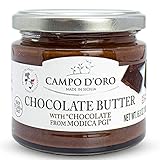 CAMPO D'ORO - Premium Chocolate Spread, DOP Certified Modica Chocolate, Creamy, Buttery, No Palm Oil, 6.35oz