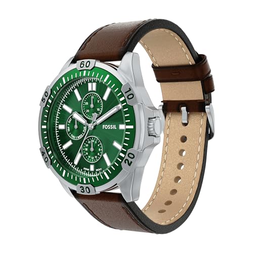 Image of Fossil Men's Watch, Garrett Multifunction Stainless Steel Watch for Men