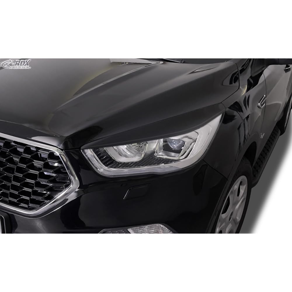 Alerones de Faros Delanteros RDX compatibles con Ford Kuga II (DM2) Facelift 2016-2019 (ABS)