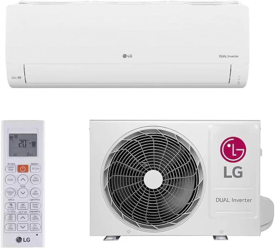 Ar Condicionado Split Dual Inverter 9000 Btus Lg Compact + Ia Frio S3nq09aaqak.eb2gam1-220v