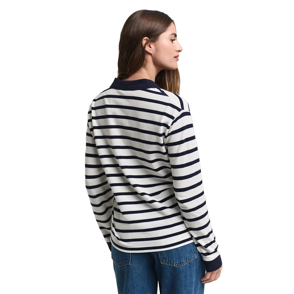 GANT Breton Stripe Ls Pique Polo Polo Femme