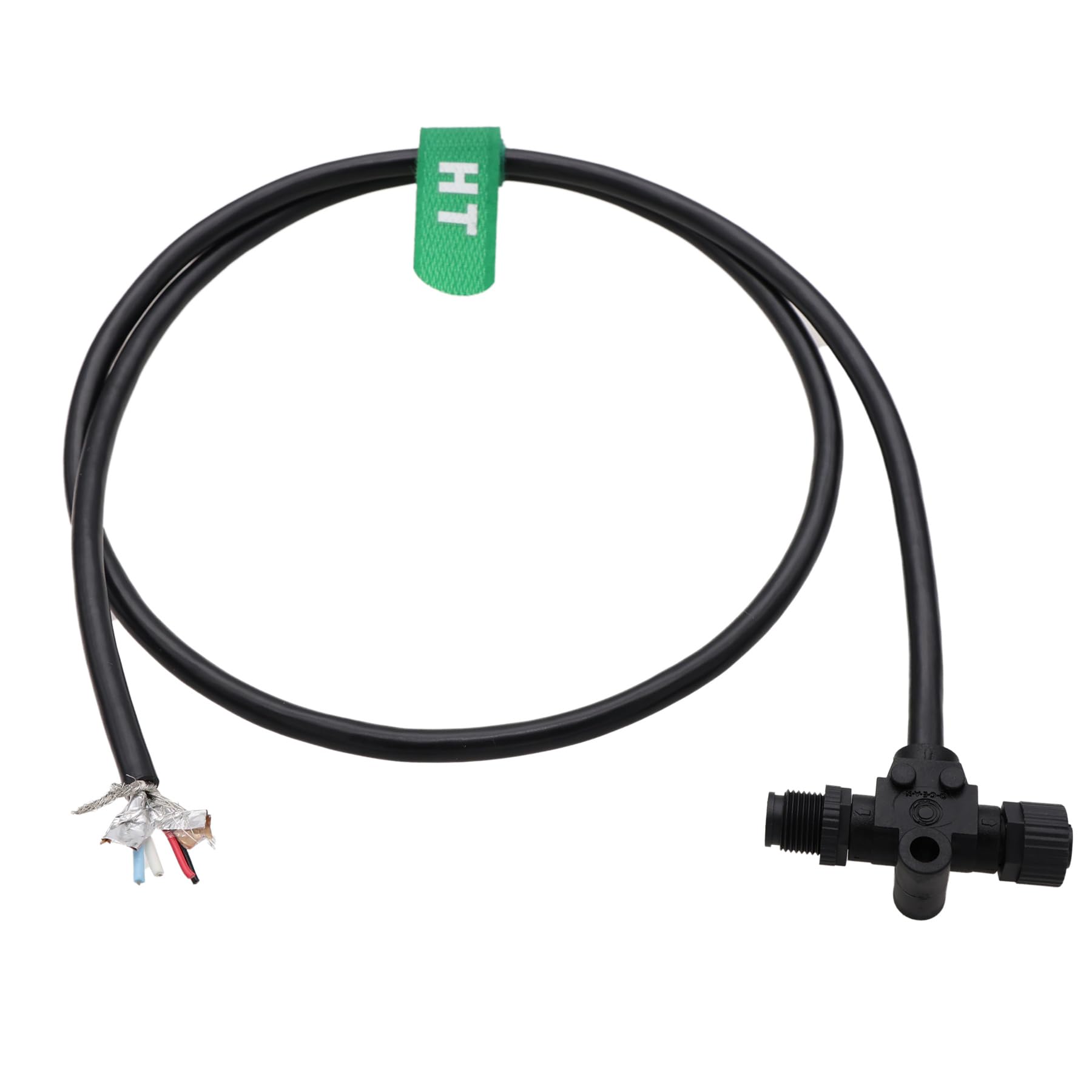 HangTon NMEA 2000 Netzwerk Elektrisches Stromkabel, T-Stück T-Stück T-Stück Stecker 5pin für Marine Boot, Lowrance, Garmin, Airmar, Maretron, Raymarine, Simrad, Navico, 12/24V 4A, 1 m