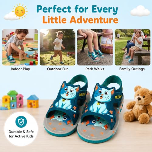 Image of Coolz Kids Chu-Chu Sound Musical Sandals C-06-A for Baby Boys and Girls Age 1-3 Years