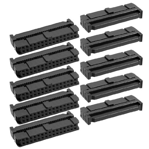 uxcell conector IDC hembra 30 pines 2.54mm paquete 10 miniatura 1