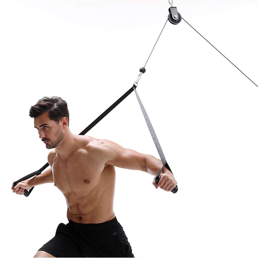 CALANDIS® Triceps Stirrup Handle Body Building Cable Machine LAT Attachment Accessory-image-27