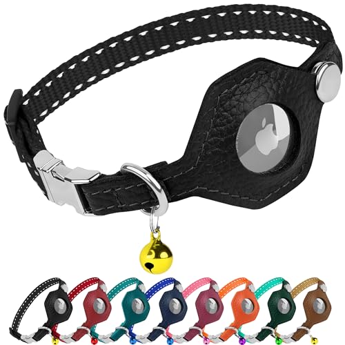 BUDKAS ���� AirTag �L���b�g�J���[ ���^���o�b�N���t�� - ���U�[�\�t�g �m���u���C�N�A�E�F�C �L���b�g�J���[ Apple Air�^�O�z���_�[�ƃx���t�� - �g���b�L���O GPS �Z�L���A �y�b�g ��� �L �q�� (�u���b�N)