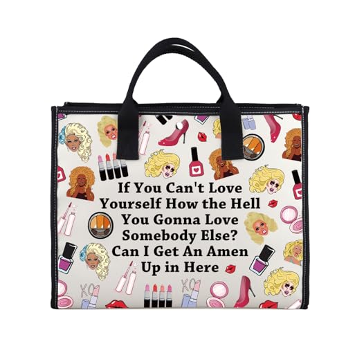 Zuo Bao Drag Race Inspired Tote Bag Drag Queen Gift Can I Get An Amen Canvas Canvas Shopping Bag for Fans