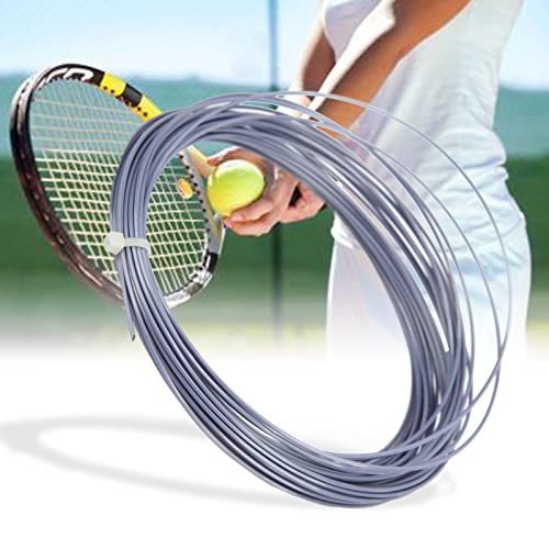 equlup Corda de raquete de tênis, fio de tênis sextavado de fibra de poliéster de 12 m, substituição